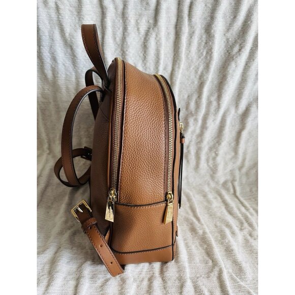 NWT Michael Kors Brooklyn Medium Pebbled Leather Backpack - Luggage